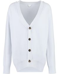 Bottega Veneta - Cashmere Cardigan With Elbow Patches Cardigans - Lyst