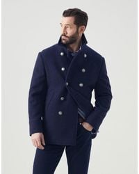 Brunello Cucinelli - Denim Wool Double Breasted Jacket - Lyst