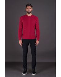 Moorer - Cable Knit Sweater Clothing - Lyst