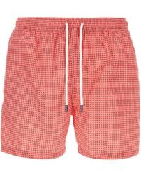 Fedeli - Printed Polyester Swimming Shorts - Lyst