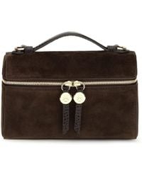 Tory Burch - Romy Suede Slim Top Handle Shoulder Bags - Lyst
