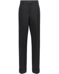 Ferragamo - Stretched Pleated Trousers - Lyst