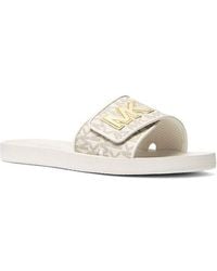 Michael Kors - Slide Sandals Footwear Flats - Lyst