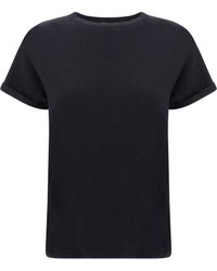 Brunello Cucinelli - Cashmere Glitter T-Shirt T-Shirts - Lyst