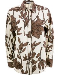 Brunello Cucinelli - Floral-Print Cotton Shirt - Lyst