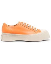 Marni - Orange Soft Calf Leather Pablo Sneaker - Lyst