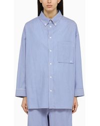 DARKPARK - Striped Cotton Button-Down Shirt - Lyst