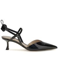 Fendi - Black Calf Leather Bos Taurus Pumps - Lyst