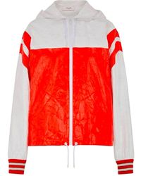 Celine Paper-effect Zipped Jacket - Red