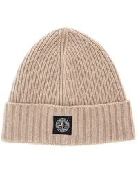 Stone Island - Tech Fabric Beanie, Hat - Lyst
