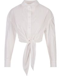 ALESSANDRO ENRIQUEZ - Cotton Shirt With Knot - Lyst