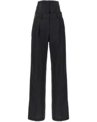 Brunello Cucinelli - High Waisted Tailored Trousers - Lyst