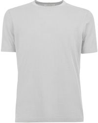 Kangra - Cotton Ribbed T-Shirt - Lyst