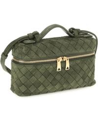 Bottega Veneta - Shoulder Bag Bang Tweed- Tweed/ Calf Leather - Lyst