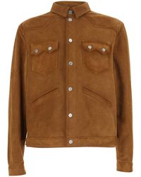 DSquared² - Jacket With Classic Collar And Front Pockets Insuede - Lyst