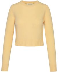 Sportmax - Maga Yellow Cashmere Blend Sweater - Lyst