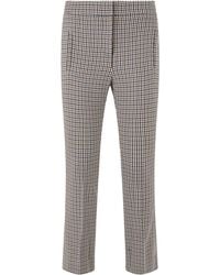 Veronica Beard - Straight Twill Trousers Multicolour Polyester - Lyst