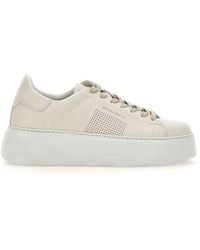 Woolrich - Chunky Court Leather Sneakers - Lyst