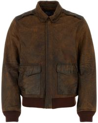 Polo Ralph Lauren - Distressed Regular-fit Leather Jacket - Lyst