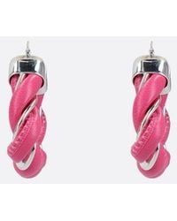 Bottega Veneta - Hoop Earrings & Lambskin - Lyst