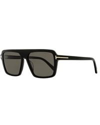 Tom Ford - Vincent Sunglasses Tf1176 01A 56Mm Ft1176 Plastic (Acetate) - Lyst
