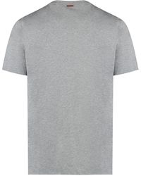Zegna - Logo Cotton T-shirt - Lyst