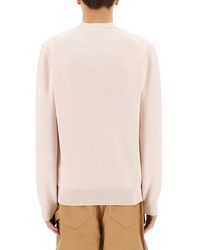 JW Anderson - Jersey With Logo Cotton Cashmere Jumpers - Lyst