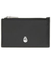 McQueen - Skull Card Holder Main: Calf Skin Wallets & Purses - Lyst