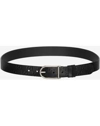 Gucci - Reversible Belt With Rounded Buckle Leather - Lyst