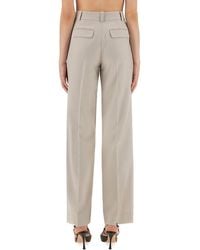 Victoria Beckham - Classic Straight Leg Pants Polyester Trousers - Lyst