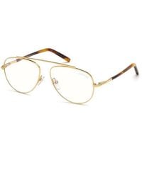 Tom Ford - Eyeglasses Aviator Full Rim, Shiny Deep Frame And Clear Demo Lenses Lens Ft5622-B030 Sunglasses - Lyst