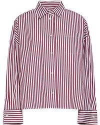Weekend by Maxmara - Boxy Shirt Wkdovatta Striped Poplin Cotton - Lyst