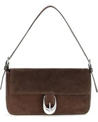 STAUD - Brown Calf Leather Bos Taurus Shoulder Bag - Lyst