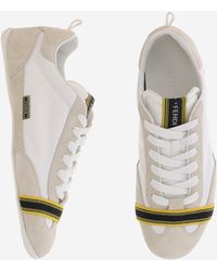 Fendi - Sneakers Suede And Fabric Polyamide Trainers - Lyst