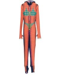 Jean Paul Gaultier - Hooded Jumpsuit With Polka Dots - Lyst
