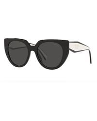Prada - Sunglasses Cat Eye Full Rim, Frame And Dark Lens Pr14Ws09Q5S0 - Lyst