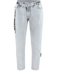 Off-White c/o Virgil Abloh - Belted Denim Jeans - Lyst