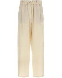 Brunello Cucinelli - Viscose Casual Pants - Lyst