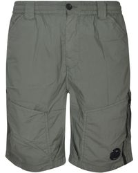C.P. Company - Elastic Buttoned Waist Cargo Shorts - Lyst