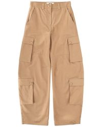 MSGM - Cargo Pants Cotton Trousers - Lyst