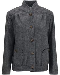 Blazé Milano - Coiba Herringbone Wool Blend Jacket - Lyst