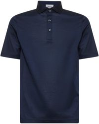 D 40 - Lisle Jersey Polo Shirt - Lyst