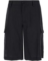 Dolce & Gabbana - Bermuda Shorts With Logo Patch - Lyst