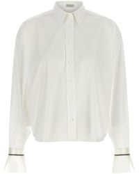 Brunello Cucinelli - 'Shiny Cuffs' Shirt - Lyst