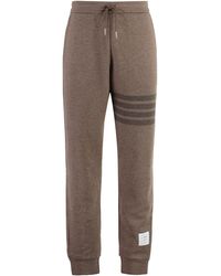 Thom Browne - Virgin Wool Track Pants Elastane - Lyst
