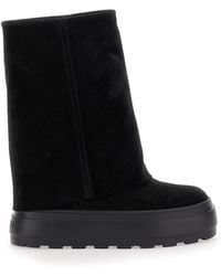 Casadei - Boots With Turn-Up With Platform - Lyst