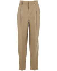 Ami Paris - Pants With Belt Loops And Front Pences - Lyst