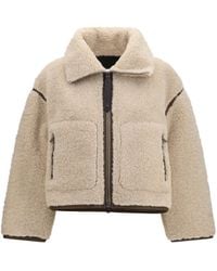 Pinko - Eco Shearling Jacket Polyester Furs - Lyst