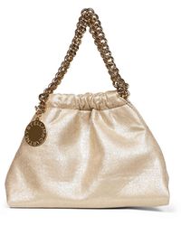 Stella McCartney - Pyrite Falabella Mini Drawstring Crossbody Bag - Lyst