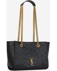 Saint Laurent - Shopping Bag Niki Vintage Leather Tote - Lyst